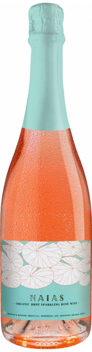 Ktima Spiropoulos Naias Brut rosé Sparkling Wine of Greece, Bio Schaumwein, Biowein