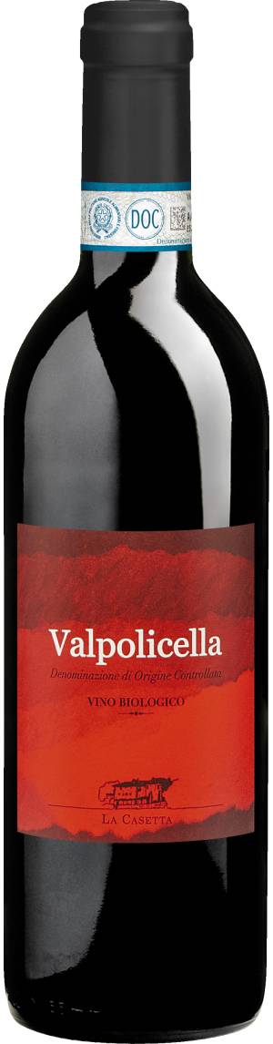 Valpolicella La Casetta 50 cl Valpolicella DOC 2022, Bio Rotwein (0.5l), Biowein