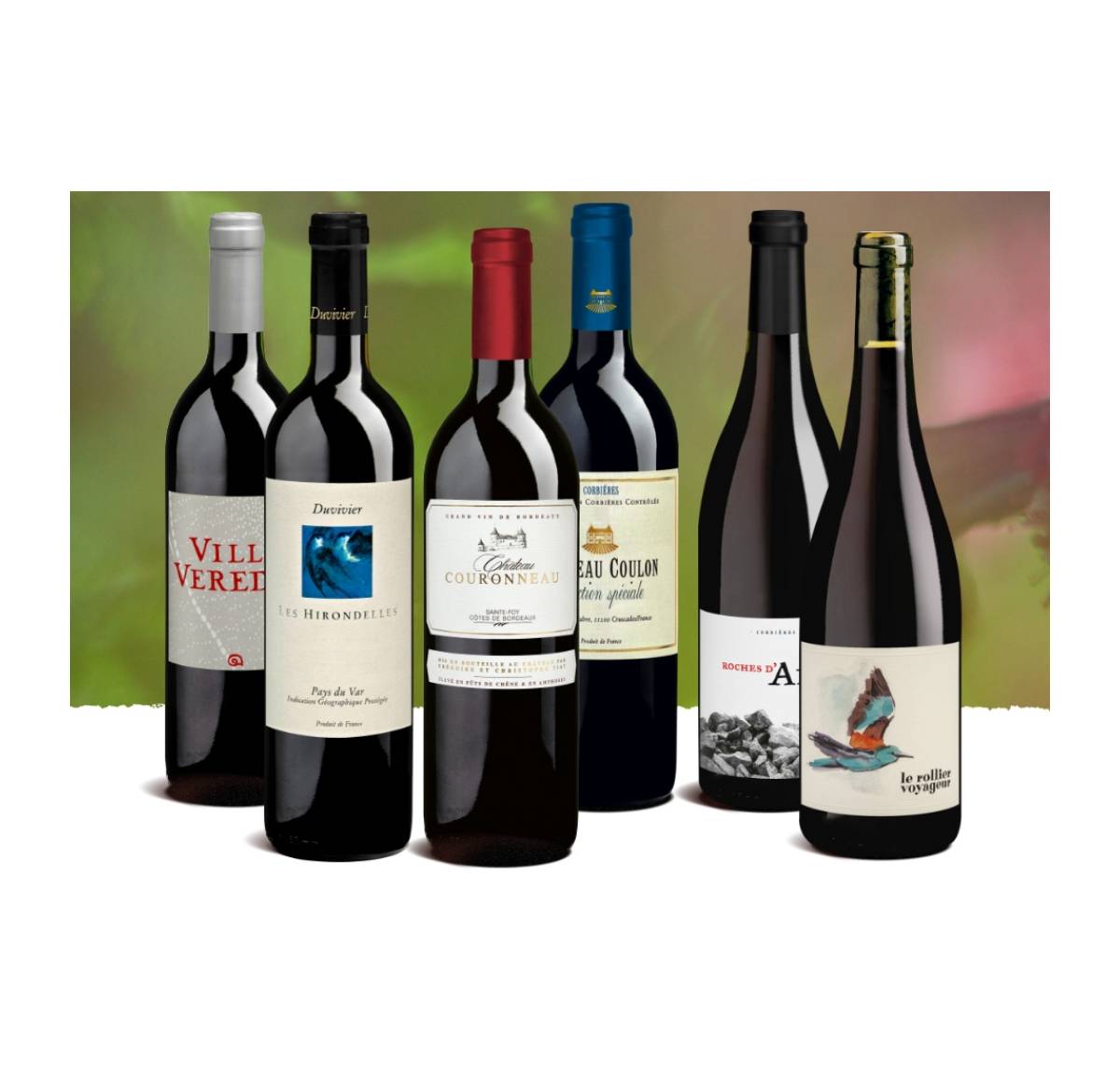 Probierpaket «Rotwein aus Frankreich» Tour de France – Rotwein aus den schönsten Weinregionen, Bio Probierpakete