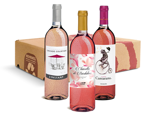 Geschenk-DegustierService Roséwein (je 3 Fl. Wein)
