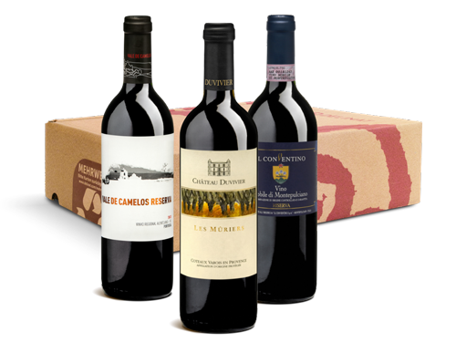 Geschenk-DegustierService exklusiver Rotwein (je 3 Fl.)