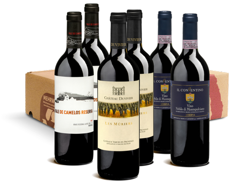 Geschenk-DegustierService exklusiver Rotwein (je 6 Fl.)