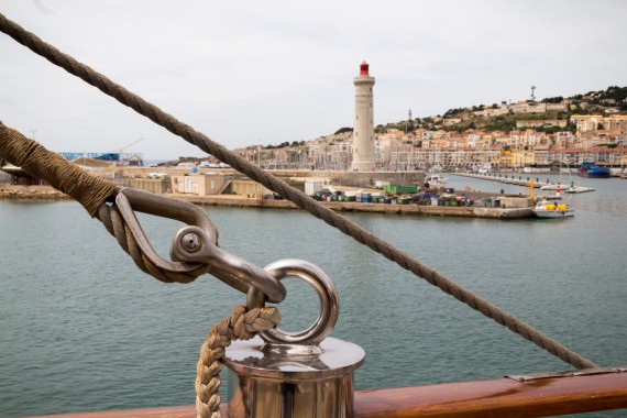 Einfahrt in den Hafen von Sète