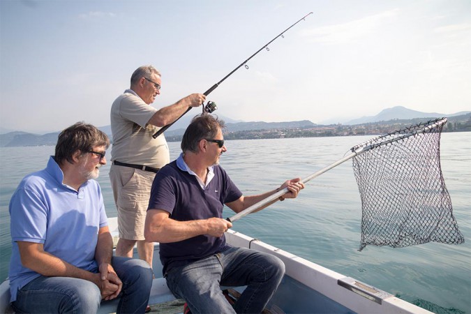 Fischen auf dem Gardasee