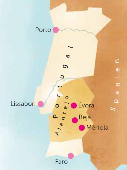 Karte von Portugal