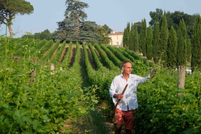Delinat-Winzer Christophe Piat von Château Couronneau setzt als einer der ersten Winzer Bordeauxs auf PIWIs